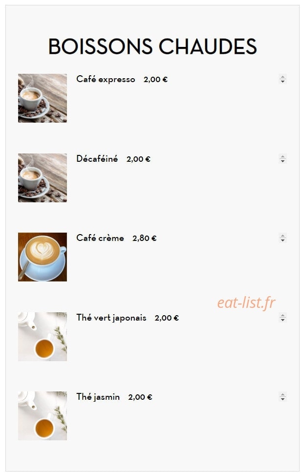 Sushi Chérie — carte page 19