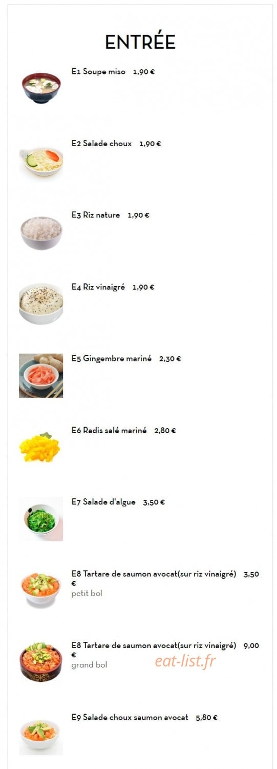Sushi Chérie — carte page 7