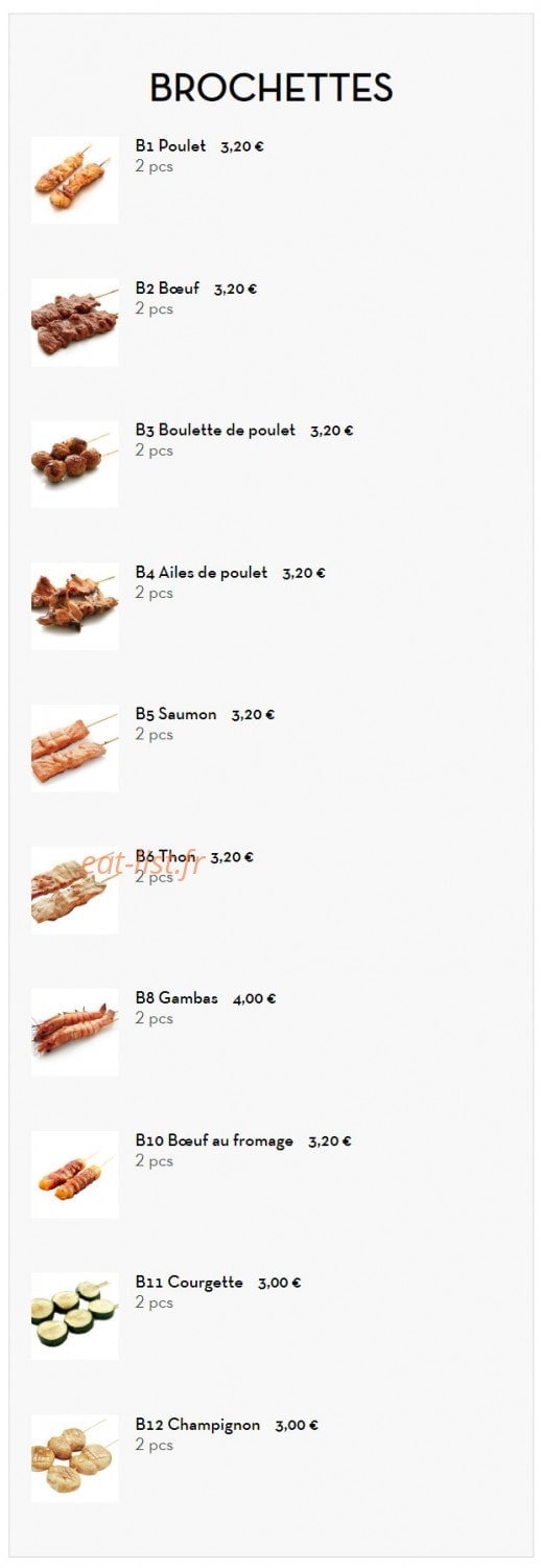 Sushi Chérie — carte page 12