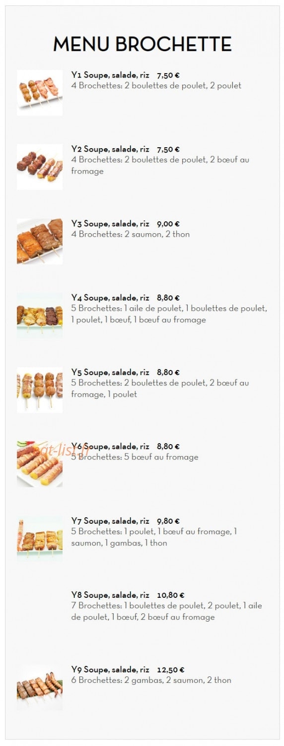 Sushi Chérie — carte page 2