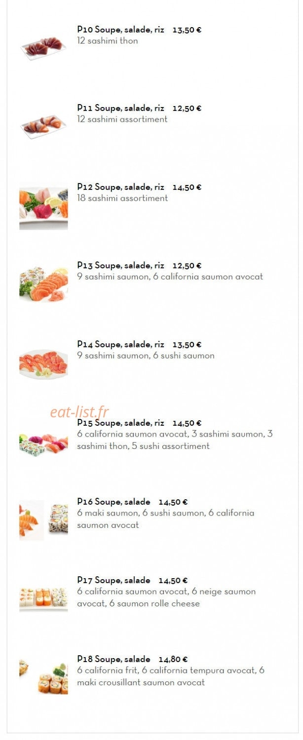 Sushi Chérie — carte page 5