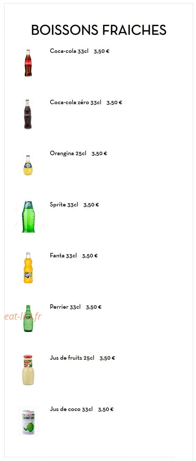 Sushi Chérie — carte page 16