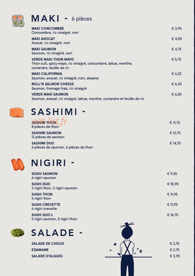 Sushi Daily — carte page 2