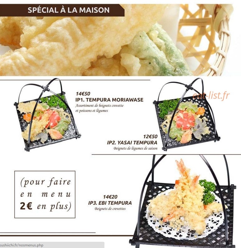 Sushi Ichi — carte page 4