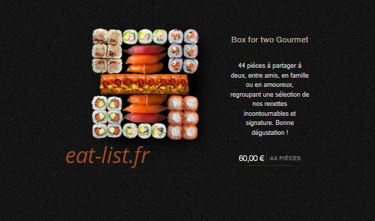 Sushi Shop — carte page 9