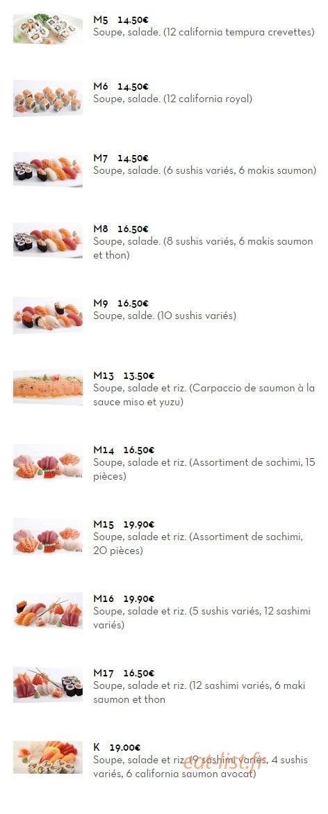 Sushi Story — carte page 10