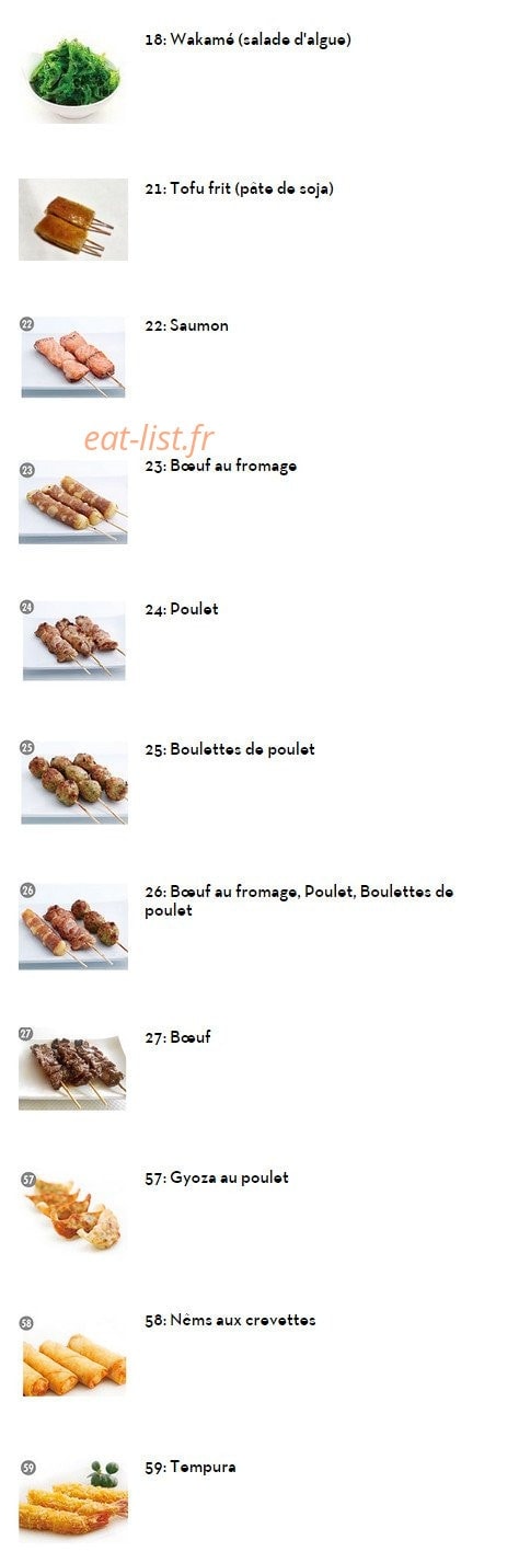 Sushi Story — carte page 14