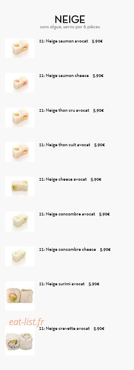 Sushi Story — carte page 4