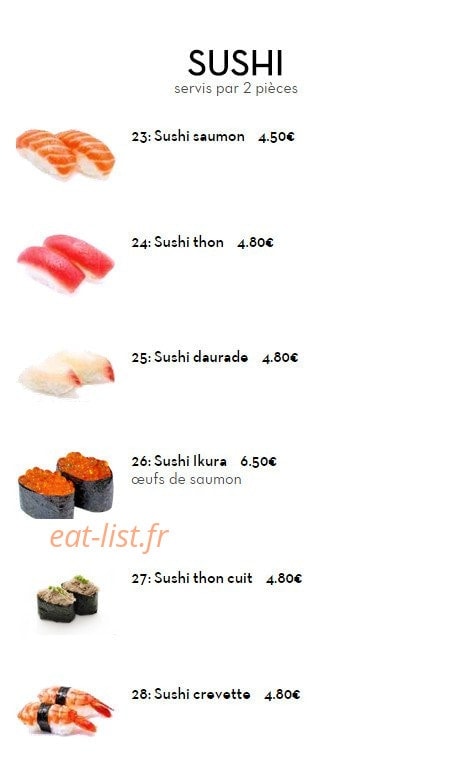 Sushi Story — carte page 5