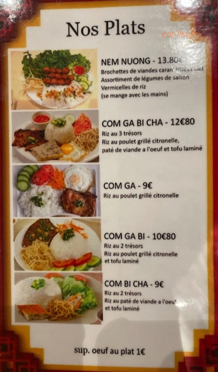 Tam M Tam — carte page 2