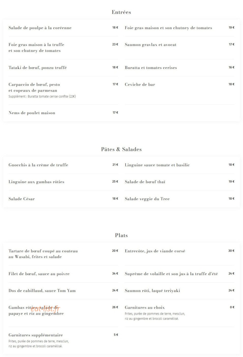 The Tree — carte page 1