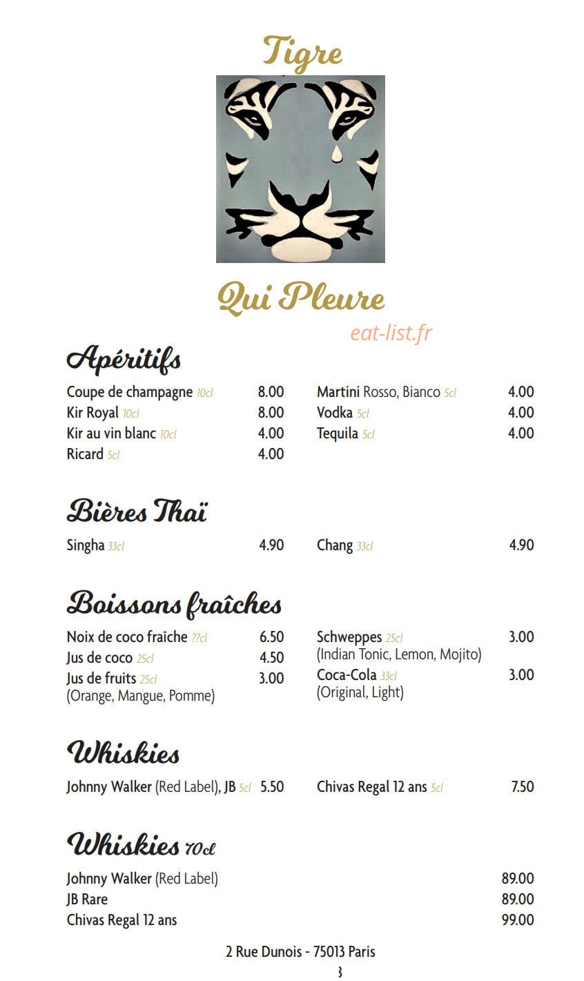 Tigre qui pleure — carte page 6