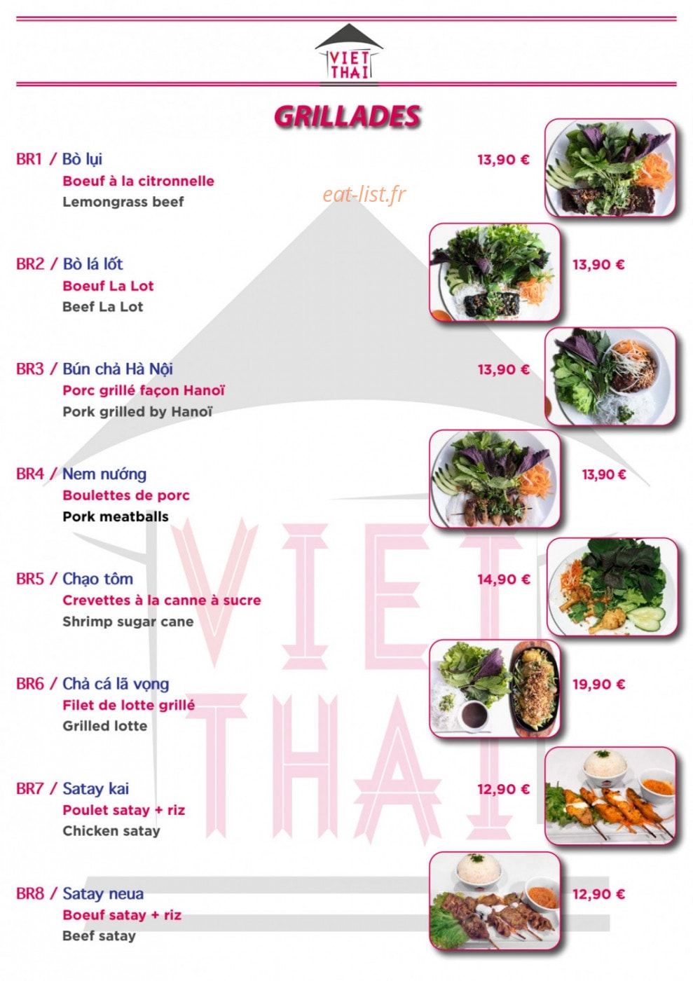 Viet Thaï — carte page 7
