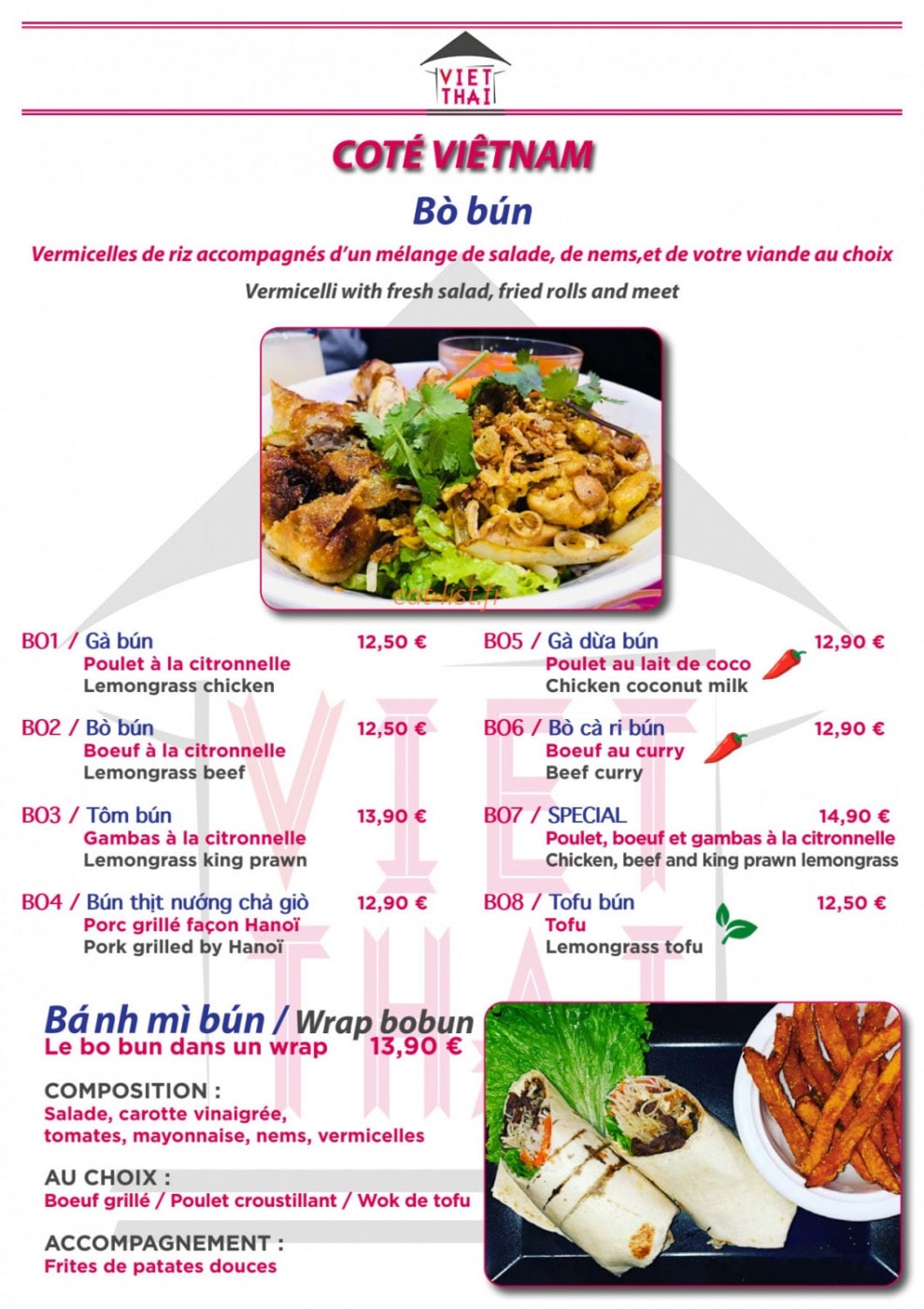 Viet Thaï — carte page 6