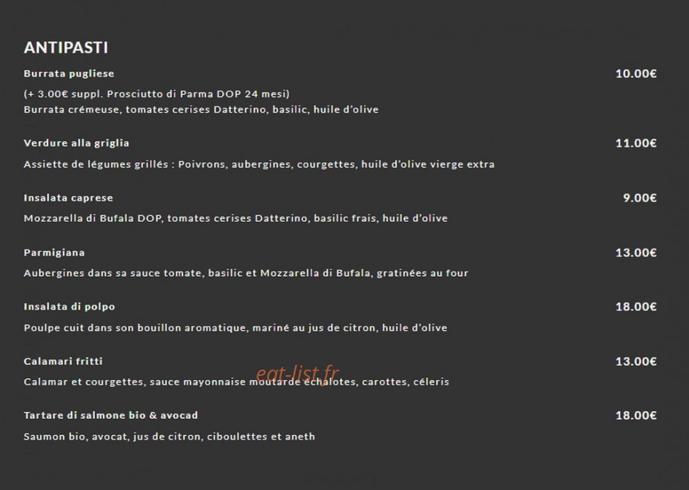 Al Capri — carte page 1