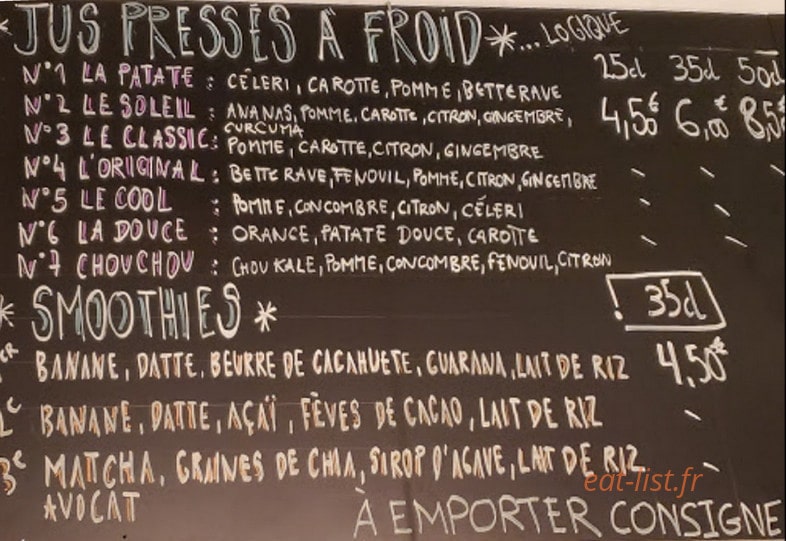 Armand Bar & Cantine — carte page 4