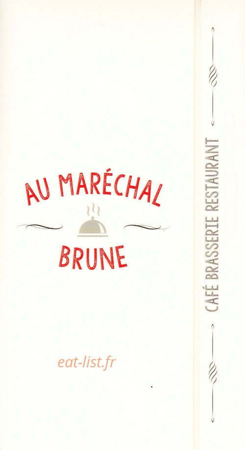 Au Maréchal Brune — carte page 1
