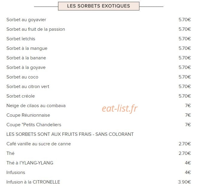 Aux Petits Chandeliers — carte page 4
