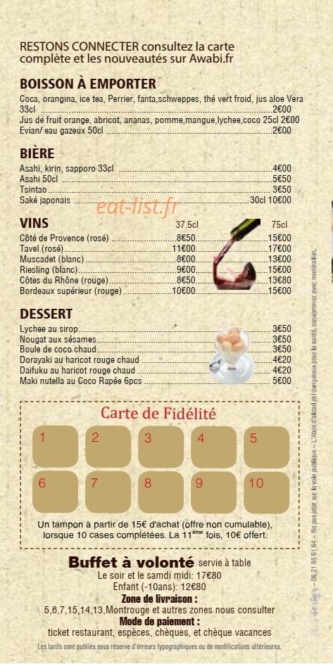 Awabi okinawa — carte page 11