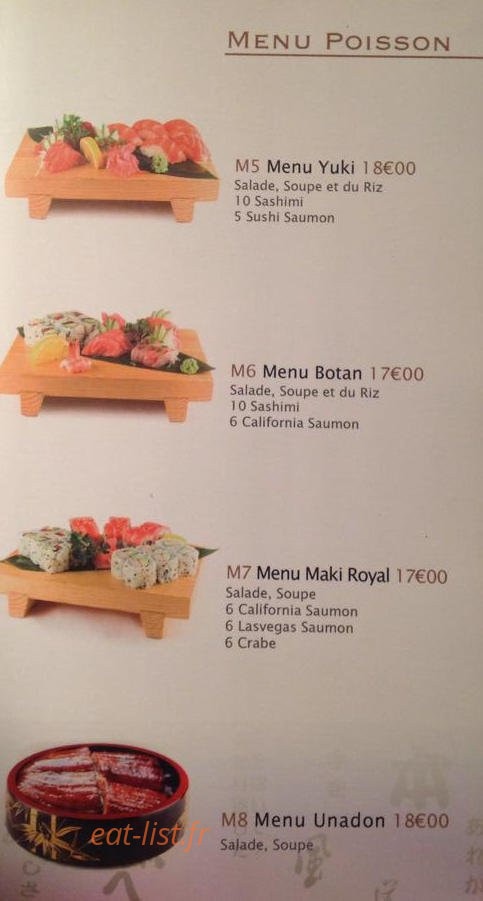 Ayako Teppanyaki — carte page 7