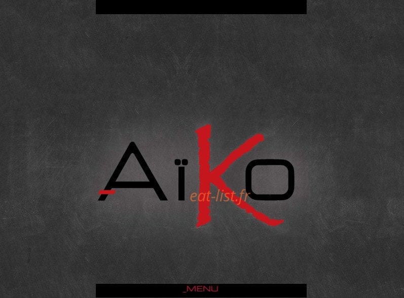 Ayko Sushi — carte page 1