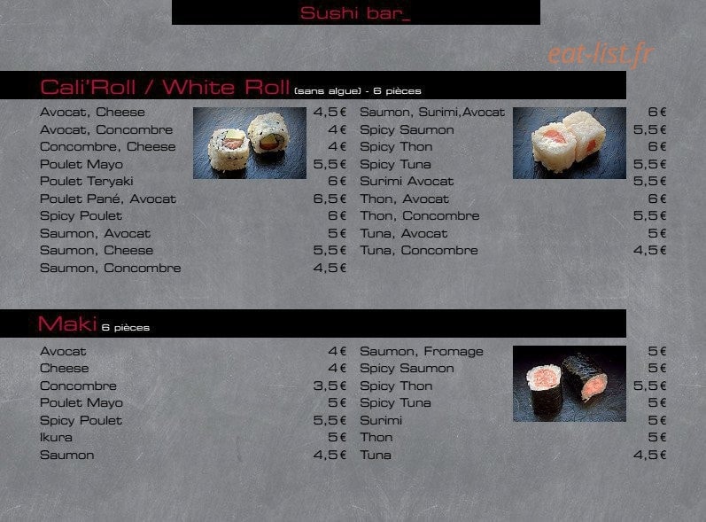 Ayko Sushi — carte page 12