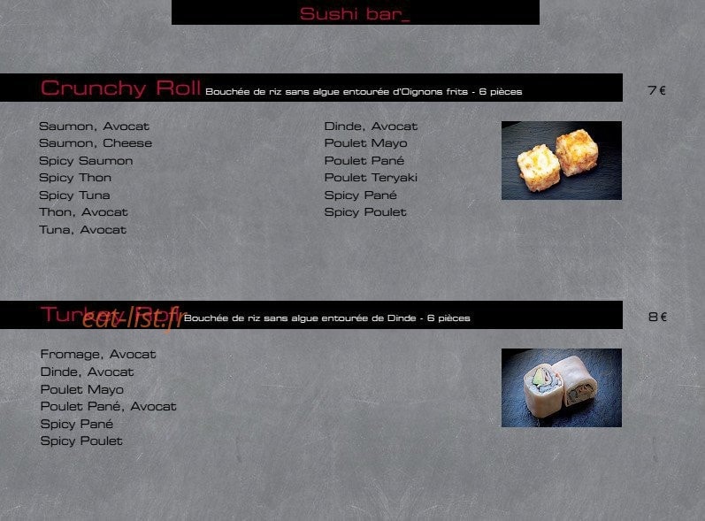 Ayko Sushi — carte page 16