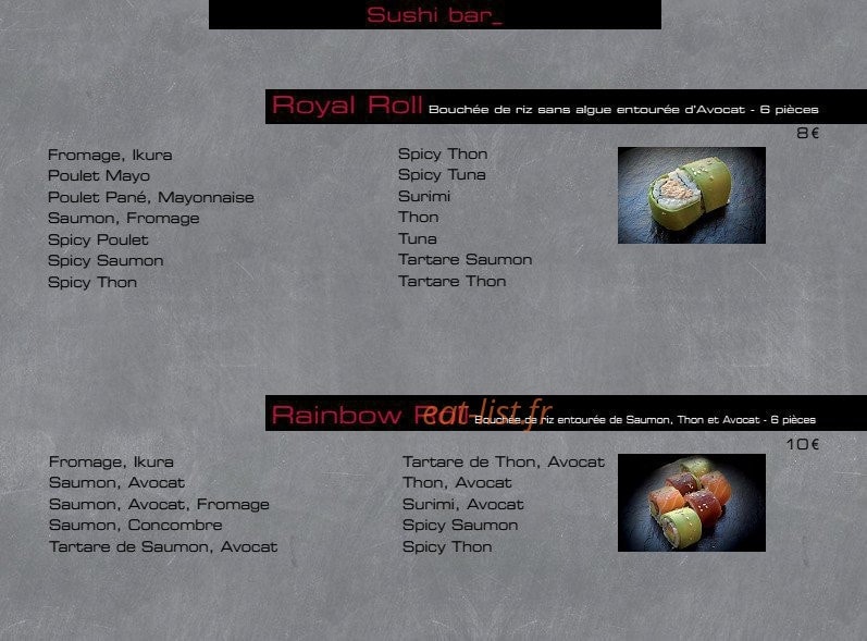Ayko Sushi — carte page 15
