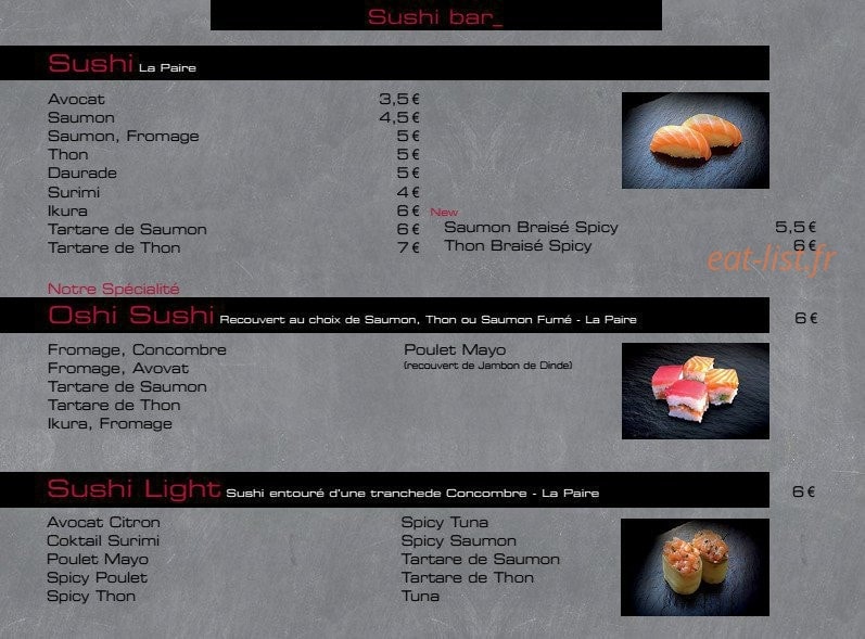 Ayko Sushi — carte page 11