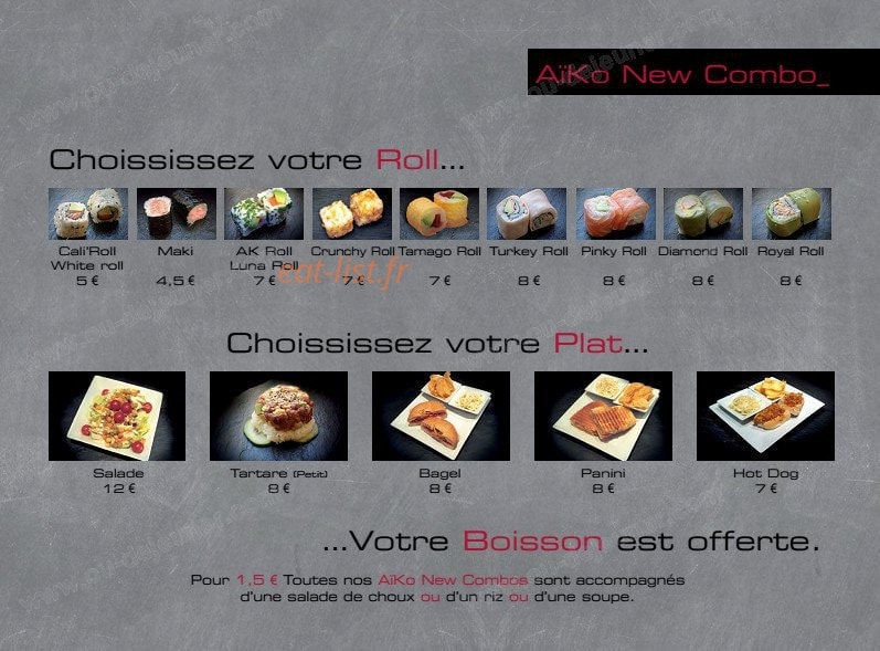 Ayko Sushi — carte page 4