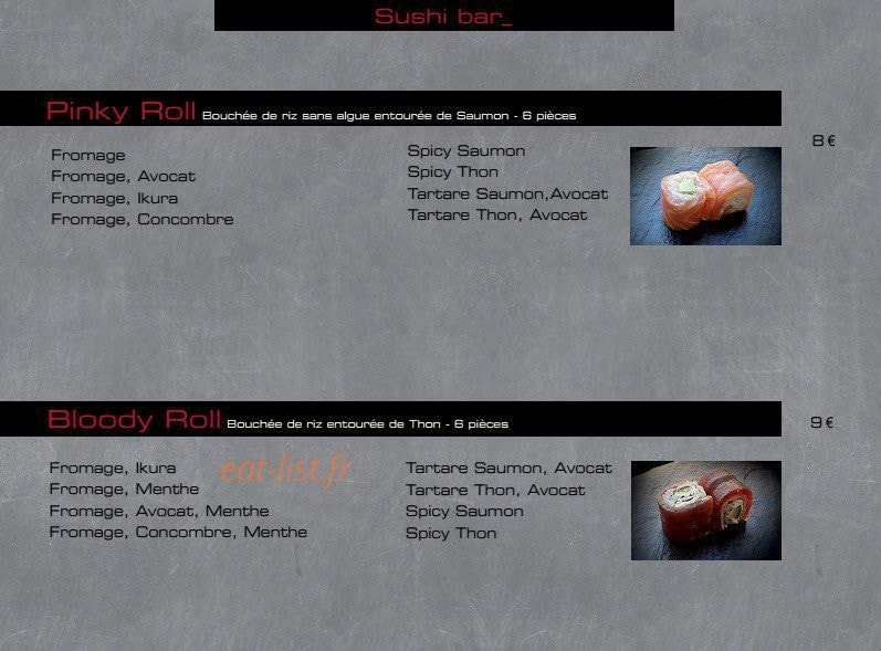 Ayko Sushi — carte page 14