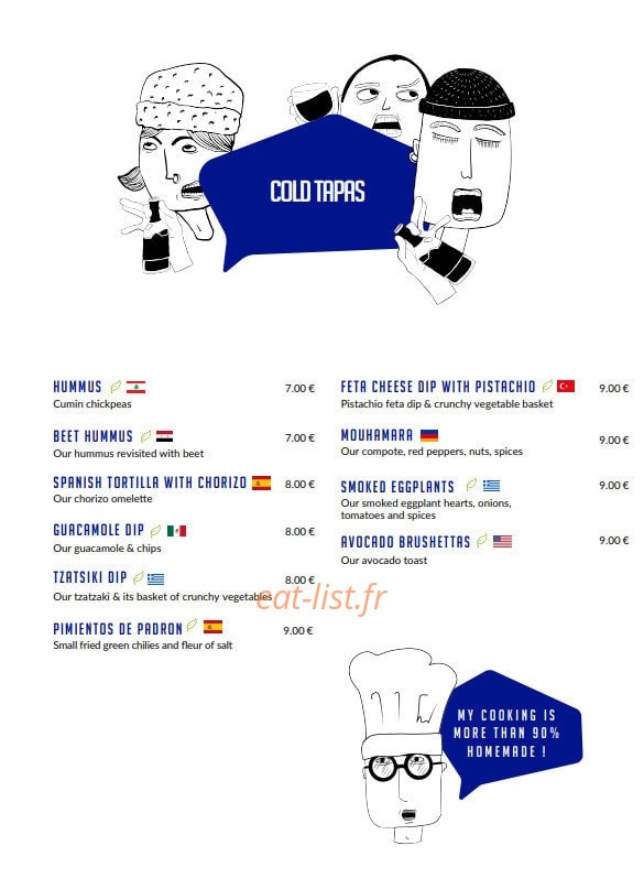 Bistro Cobalt — carte page 4