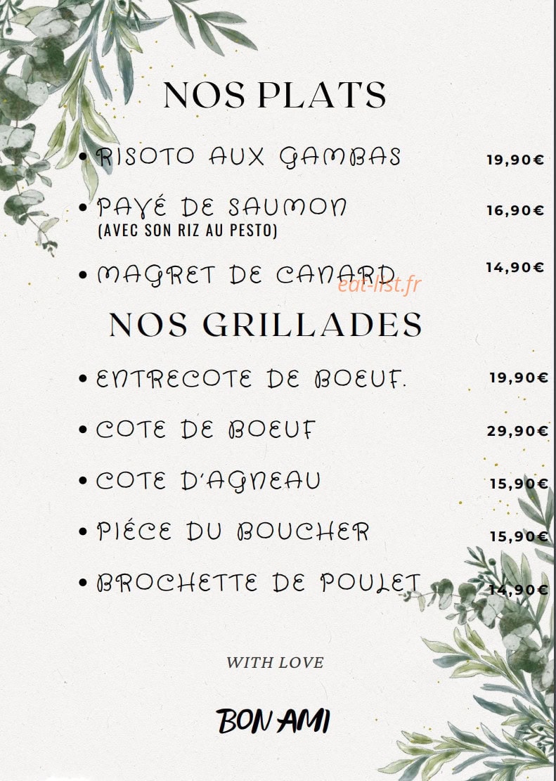Bon Ami — carte page 2