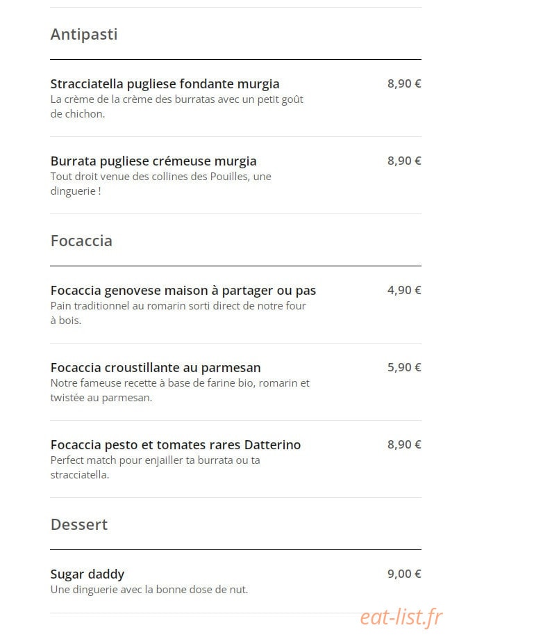 Broadway Caffe — carte page 3