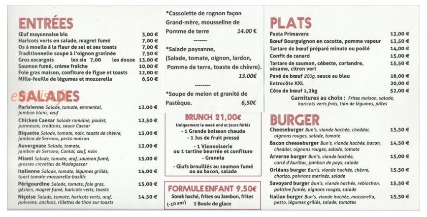 Café D'Orléans — carte page 4