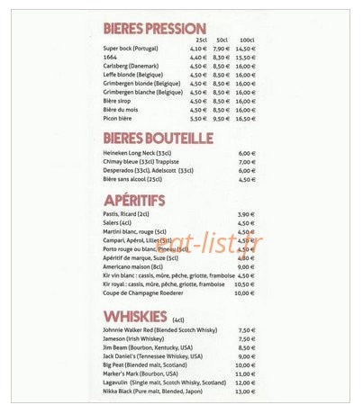 Café D'Orléans — carte page 2