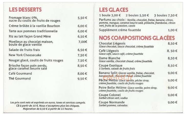 Café D'Orléans — carte page 6