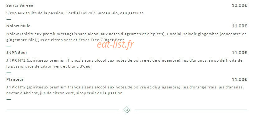 Café de la Place — carte page 18