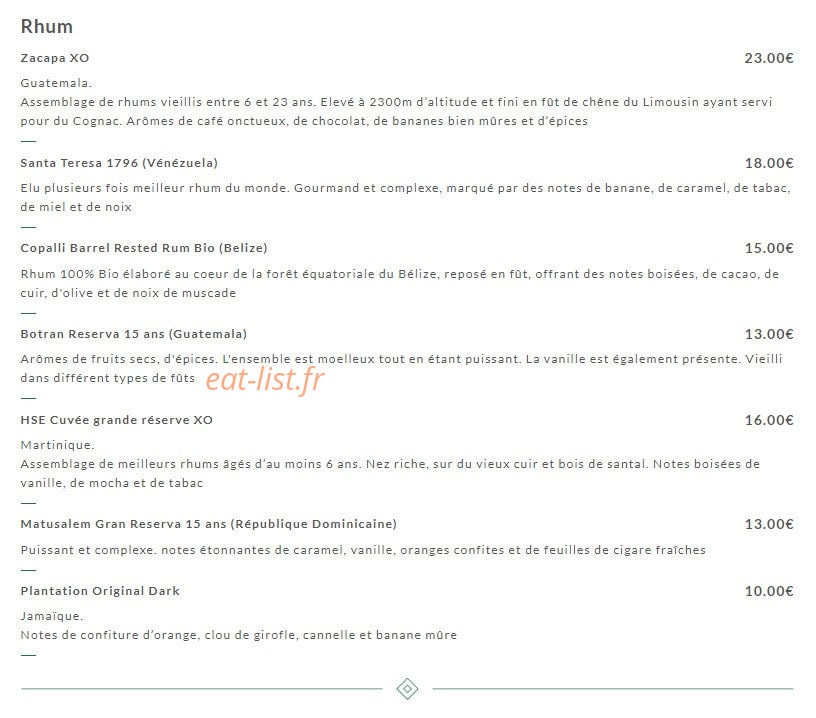 Café de la Place — carte page 20