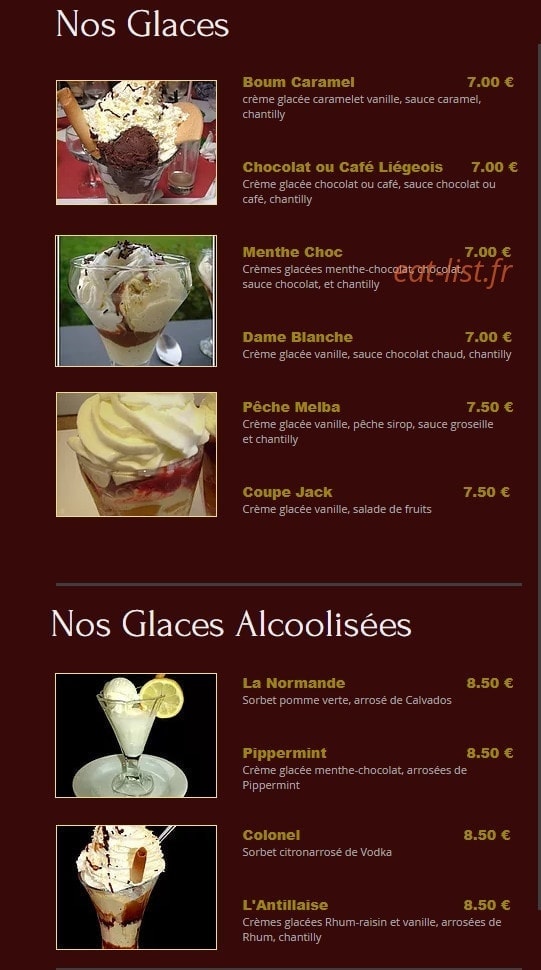 Café Gaité — carte page 6