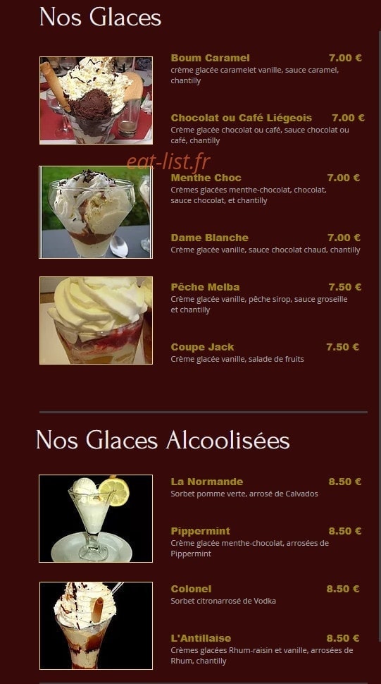 Café Gaité — carte page 5