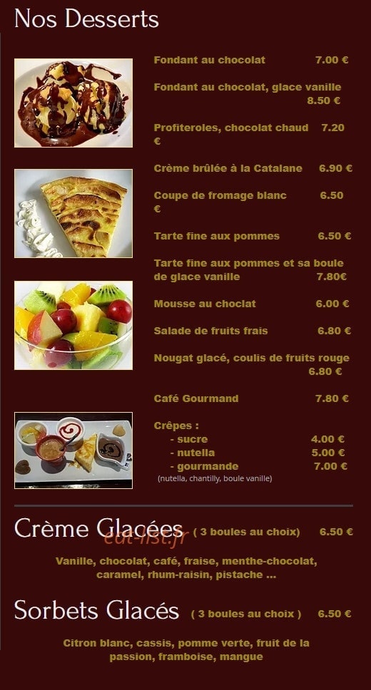 Café Gaité — carte page 7