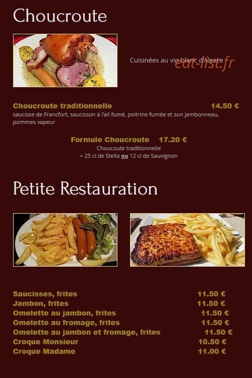 Café Gaité — carte page 3