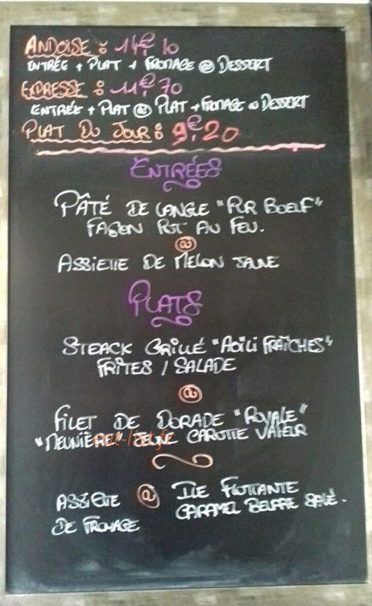 Café Signes — carte page 2