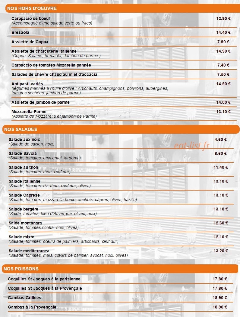 Cantinella — carte page 1
