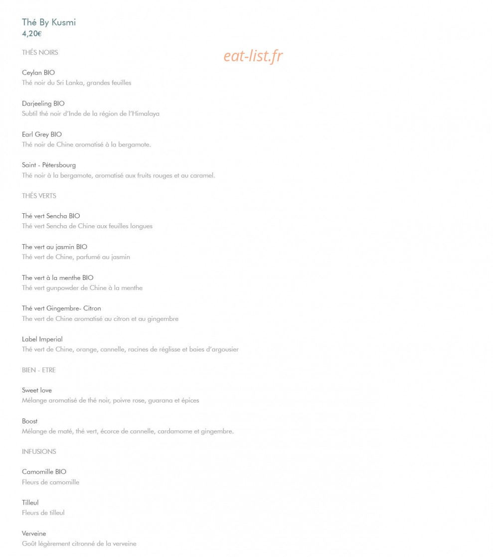 Chez Alphonse — carte page 4