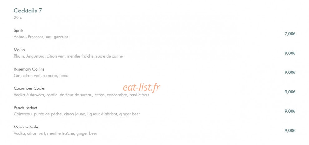 Chez Alphonse — carte page 9