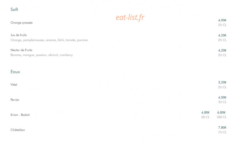 Chez Alphonse — carte page 3