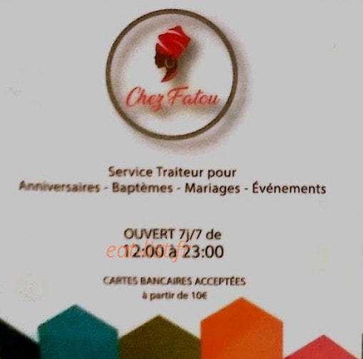 Chez Fatou — carte page 1