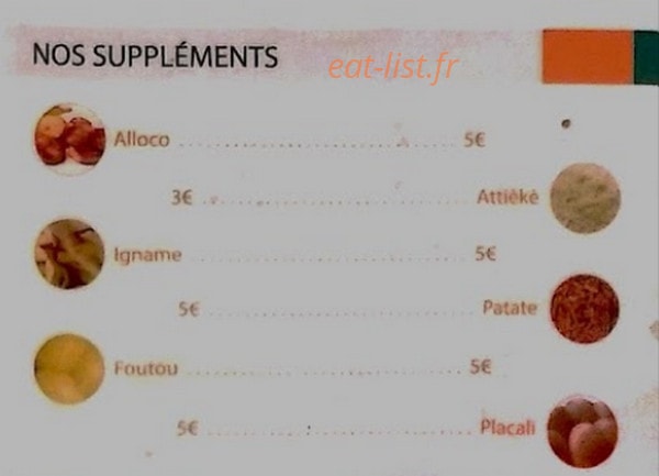 Chez Fatou — carte page 5